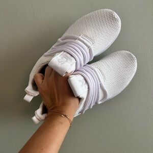 Adidas White Sneakers with Modern Knit Design